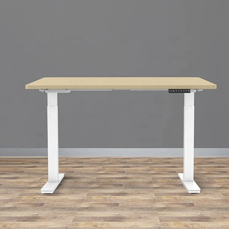 China wholesale sit stand desk dual motor 2 stage stand study table for home office computer desk