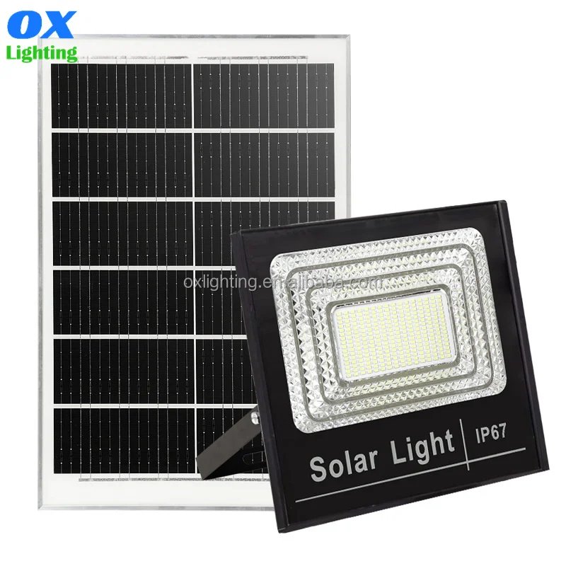 Solar Flood Light Outdoor Sports Waterproof Security 1000w Solar Powered LED Flood Lights Floodlight Projector Reflector Lamp