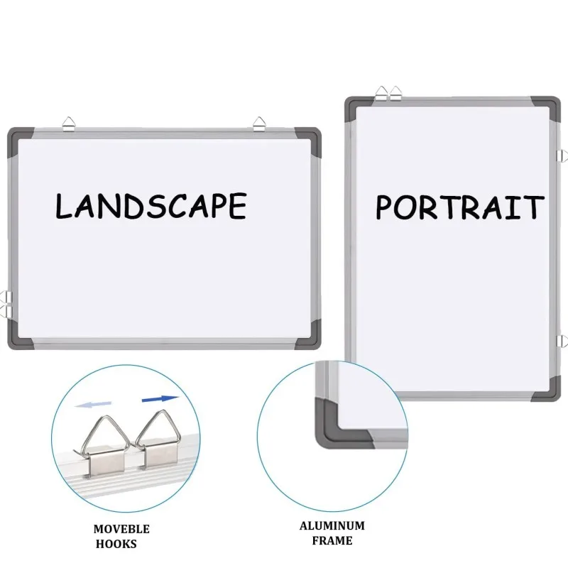 Magnetic Dry Erase Board Silver Aluminium Frame white board for school 8ft x 4 ft in size for Home Office School
