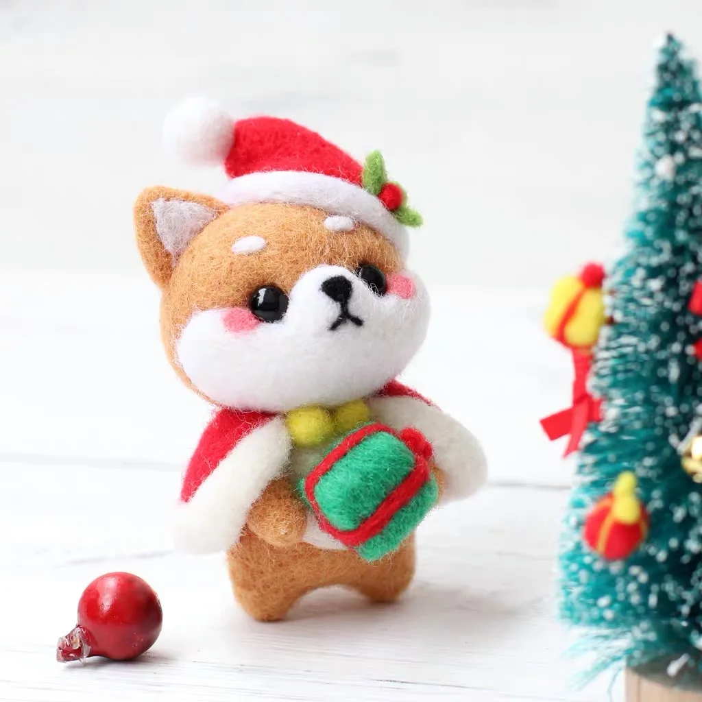 
Amazon 48 colors Customize Needle Felting Wool Kit for DIY 3D Animals 