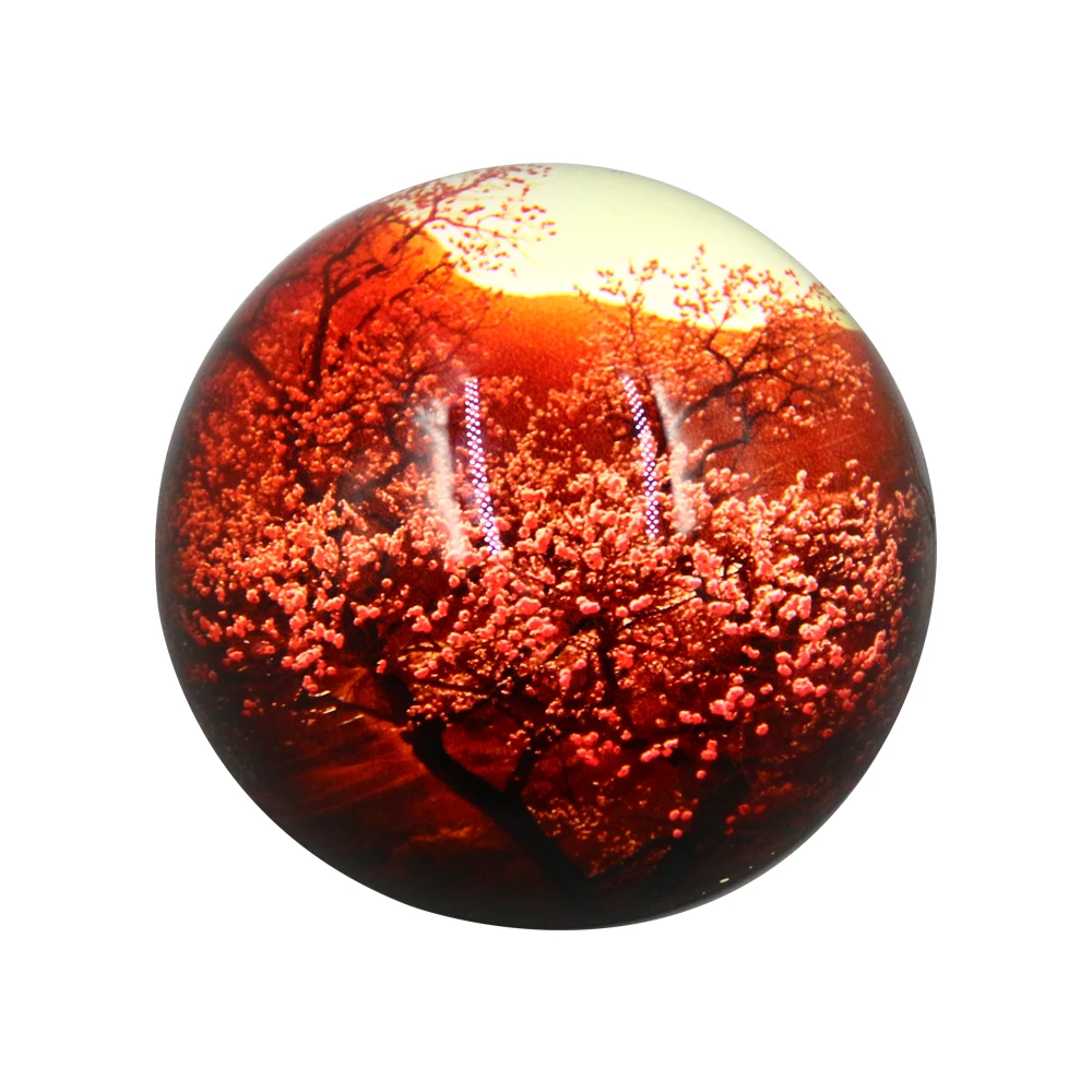 wholesale Crystal Glass Dome Paperweight With Custom Printed Half Ball Sphere Paperweight For Sales