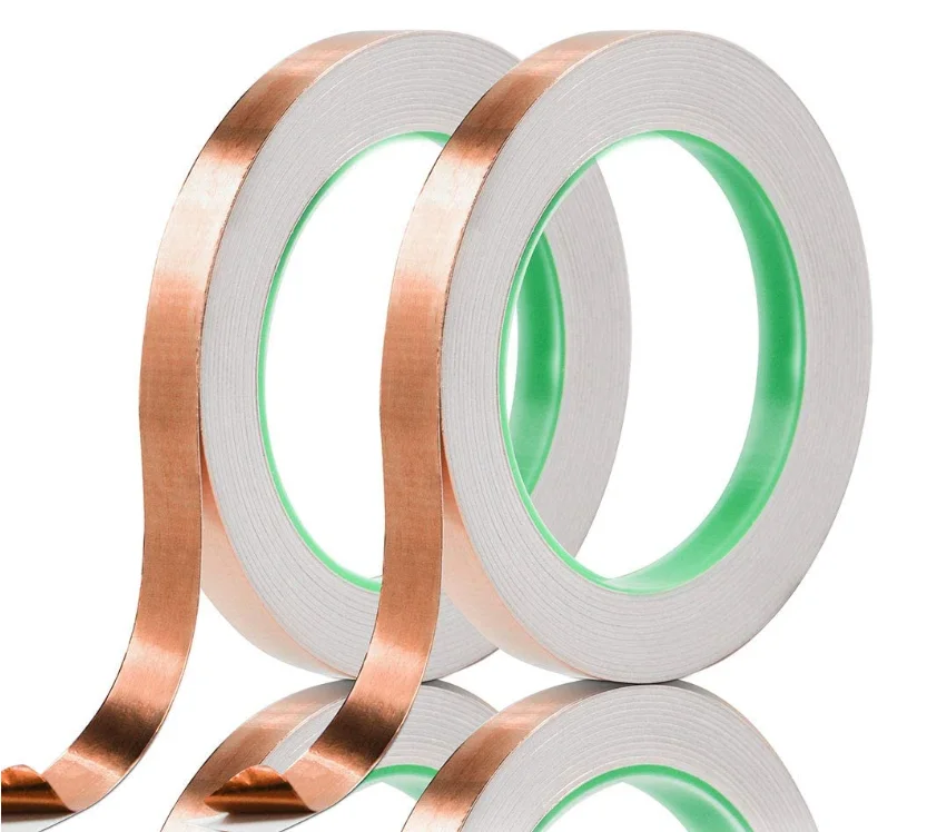 
Copper Foil Tape (2inch*164FT) with Conductive Adhesive for EMI Shielding Slug Repellent Crafts Electrical Repairs Grounding  (1600198296533)
