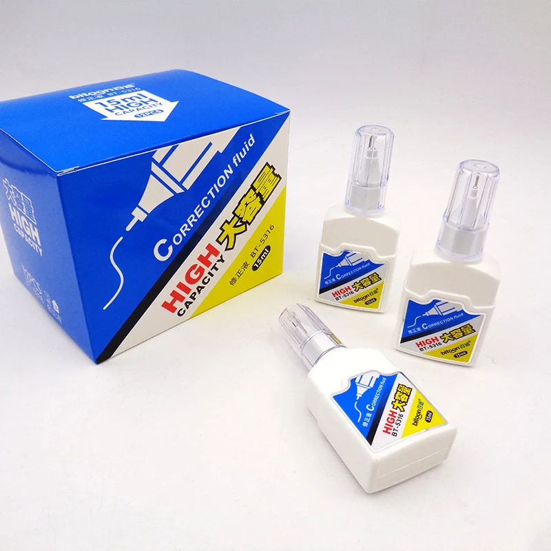 Креативная жидкость для коррекции большой емкости студенческие канцелярские принадлежности из прочного пластика