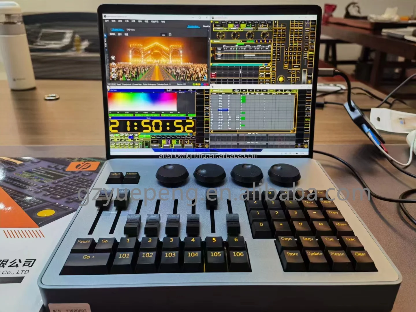 DMX mini command wing MA2 On Pc lighting controller with bag