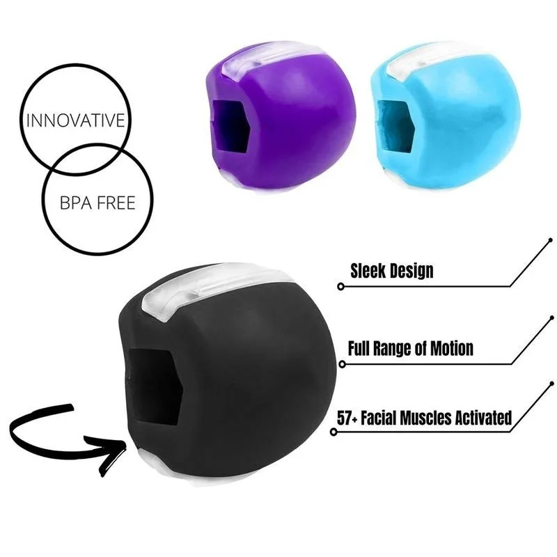 High Quality Silicone Polyurethane Face Boilable Jawline Jaw Muscle Exerciser and Neck Toning Jawline