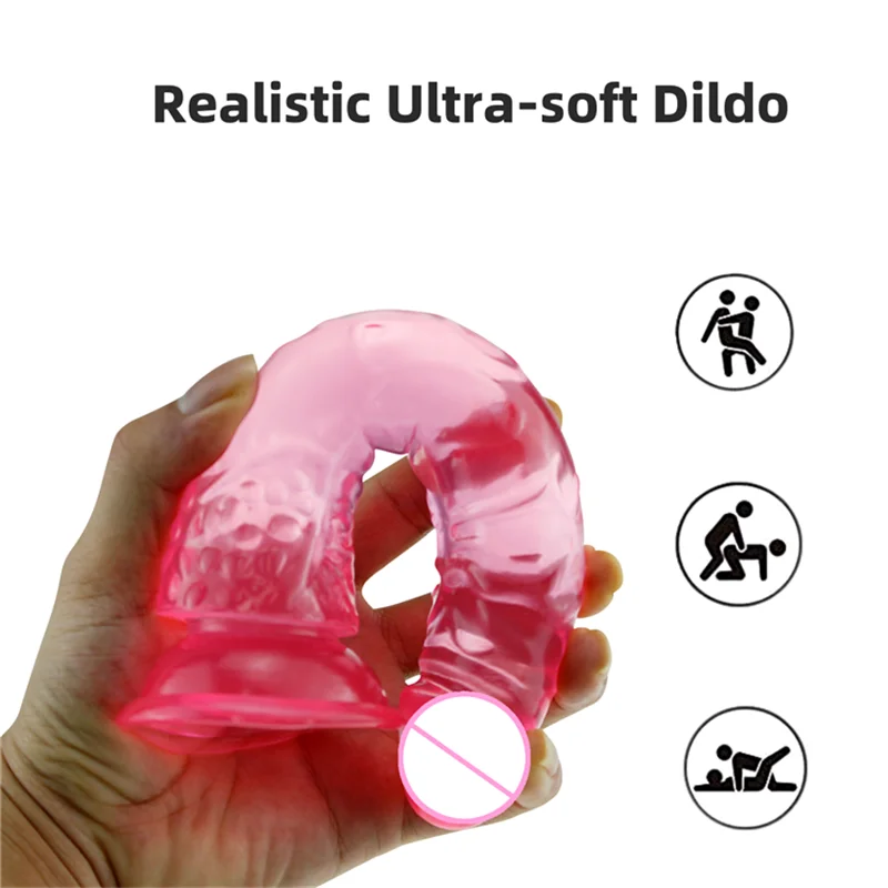 MOGlovers Realistic Dildo With Suction Cup Jelly Huge Anal Toys for Woman