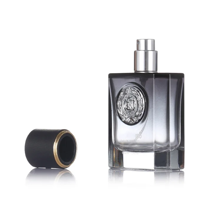 high quality 100ml 120ml 200ml 250ml perfume oriental glass square gradient bottle with spray