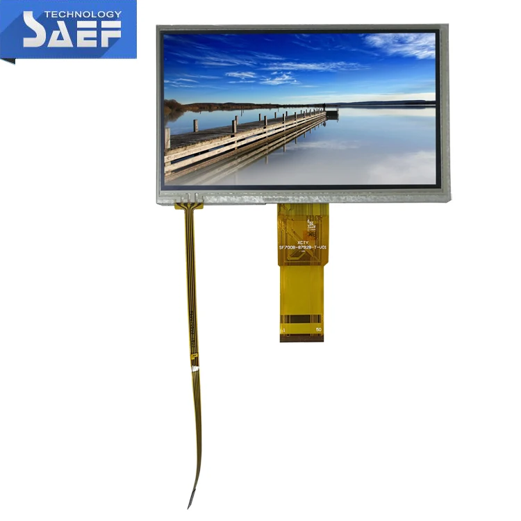 
7 inch tft 800x480 lcd 50 pin RGB interface with touch screen display 