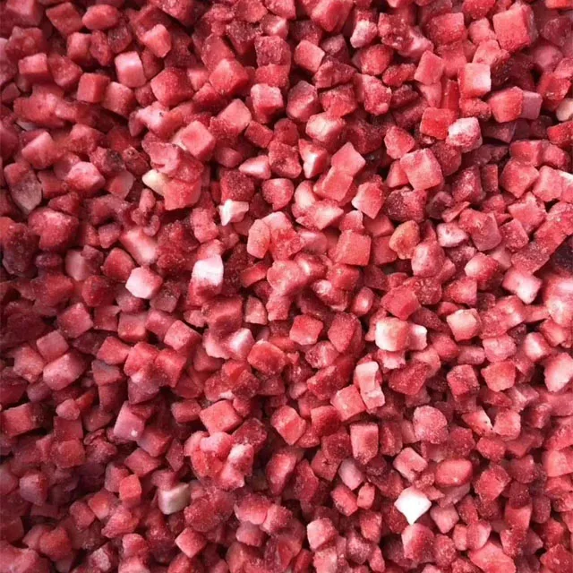 
IQF Frozen Fresh Strawberry dice King Red Ball Bulk Style Packaging Air Color Weight CIF Shelf Origin 