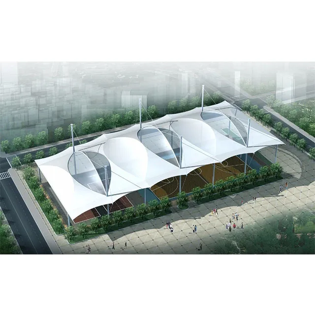 Качественная мембранная структура наружные спортивные палатки для стадиона солнцезащитный козырек продажи