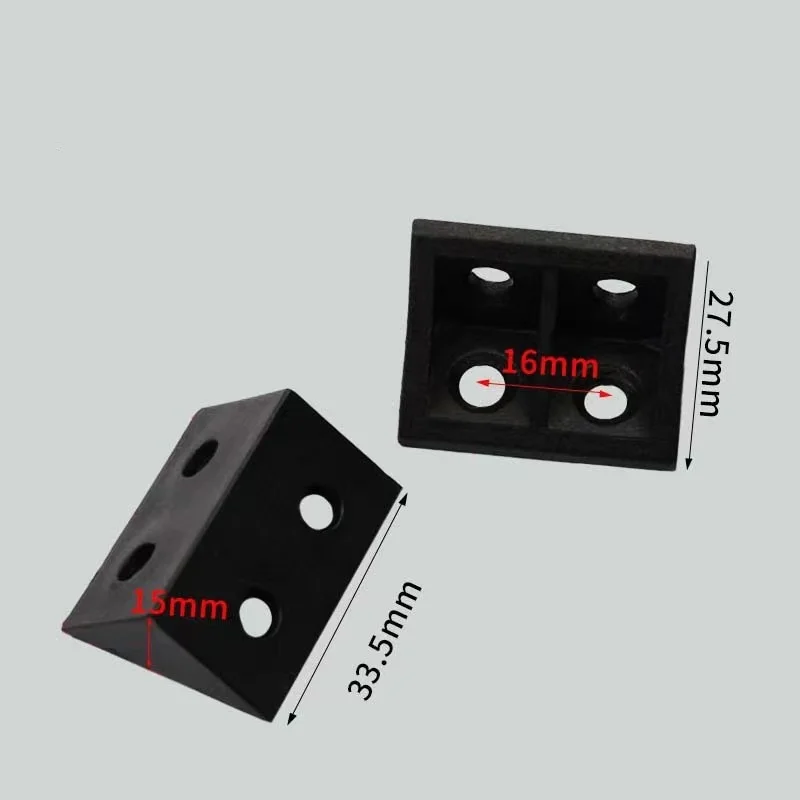 Plastic Angle code 90 degree right Angle furniture five accessories Wardrobe laminate bracket connector
