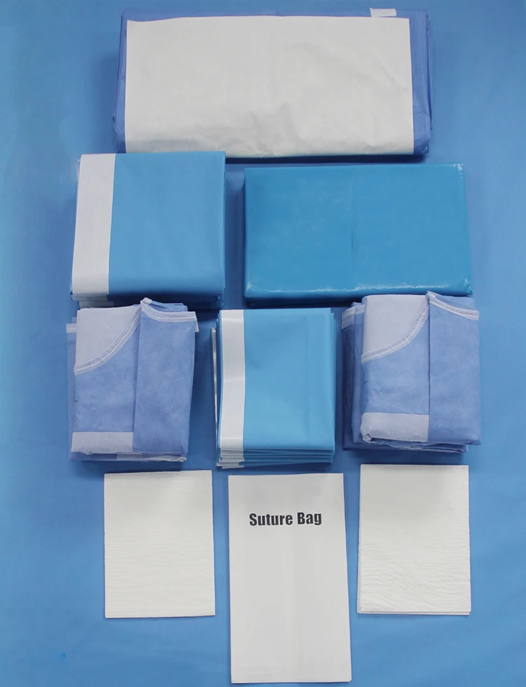 Hospital Operation Use  Disposable Medical Sterile Universal Cesarean Section Drape Surgical Pack