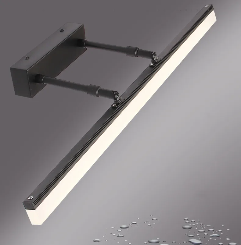 Popular Waterproof Led Lamp Cabinet Top Bathroom IP44 LED Vanity Led Mirror Lamps PC White Stainless Steel 65 Modern 80 30000