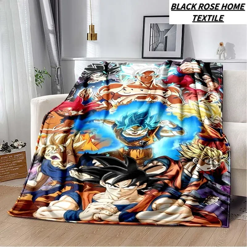 Fashion Art Print Anime D-Dragons B-Balls Blanket Family Living Room Sofa Noon Break Plush Sleeping Blanket Adult Birthday Gift
