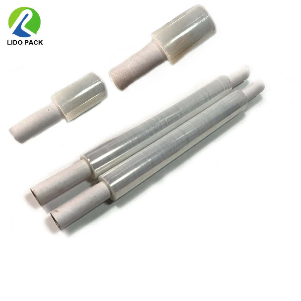 Manufacturer 15 Inch x 1000/1200 Feet  Industrial Strength Plastic Wrap Roll Durable Self-Adhering Plastic Wrap for Packing