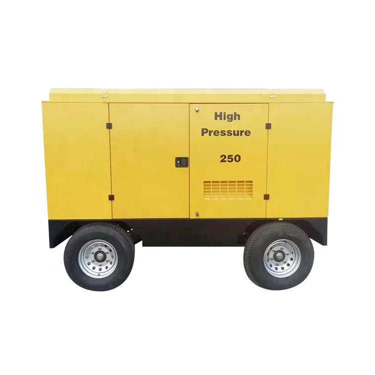 
China Mobile Industrial Screw Diesel Engine Air Mobile Compressor 