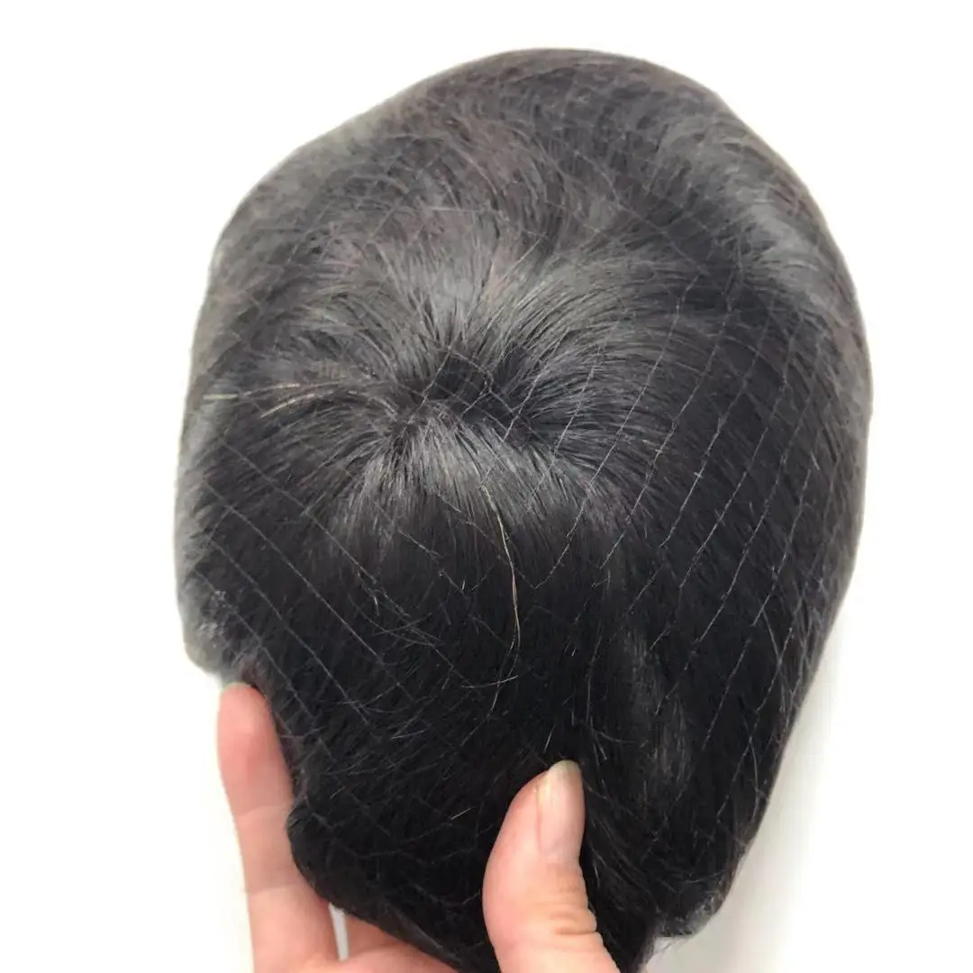 HQ Q6 Base Lace 100% Indian Hair  Men Toupee  Human Hair Lace Men Toupee United