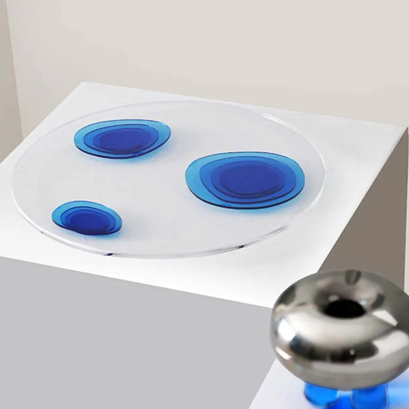 Modern Acrylic Ottoman Tray Acrylic Serving Tray, Decorative Tray. for Living Room, Bedroom,Bathroom and Kitchen Tabletop