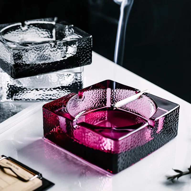 Стоящий портативный кристалл одноразовый карман винтажный CarLuxury Прохладный бездымный силиконовый костюм для сигар пепельница