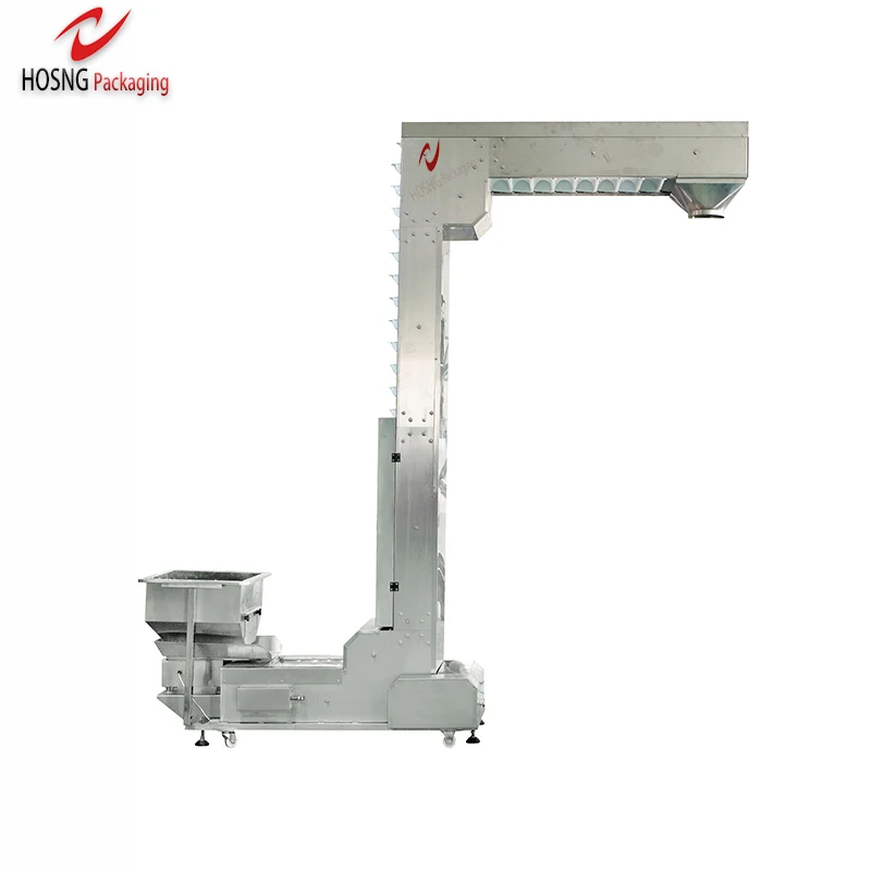 Hot Selling Egypt Granule Food Z Shaped Bucket Conveyor Vertical Lift Conveyor With Video Technical Support