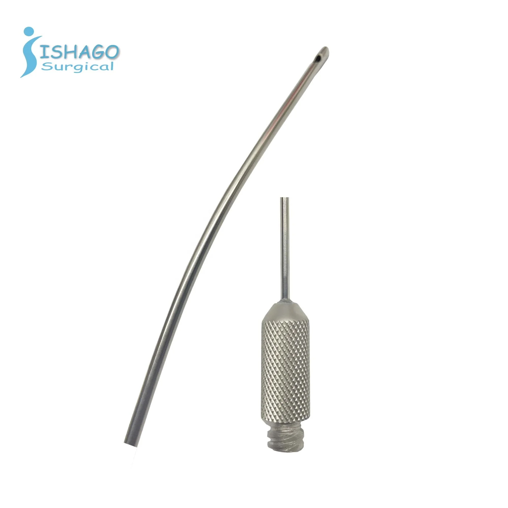 Stainless Steel Curve Luer Lock Injector Cannula, Fat Filling Cannula, Plastic Surgery Instruments