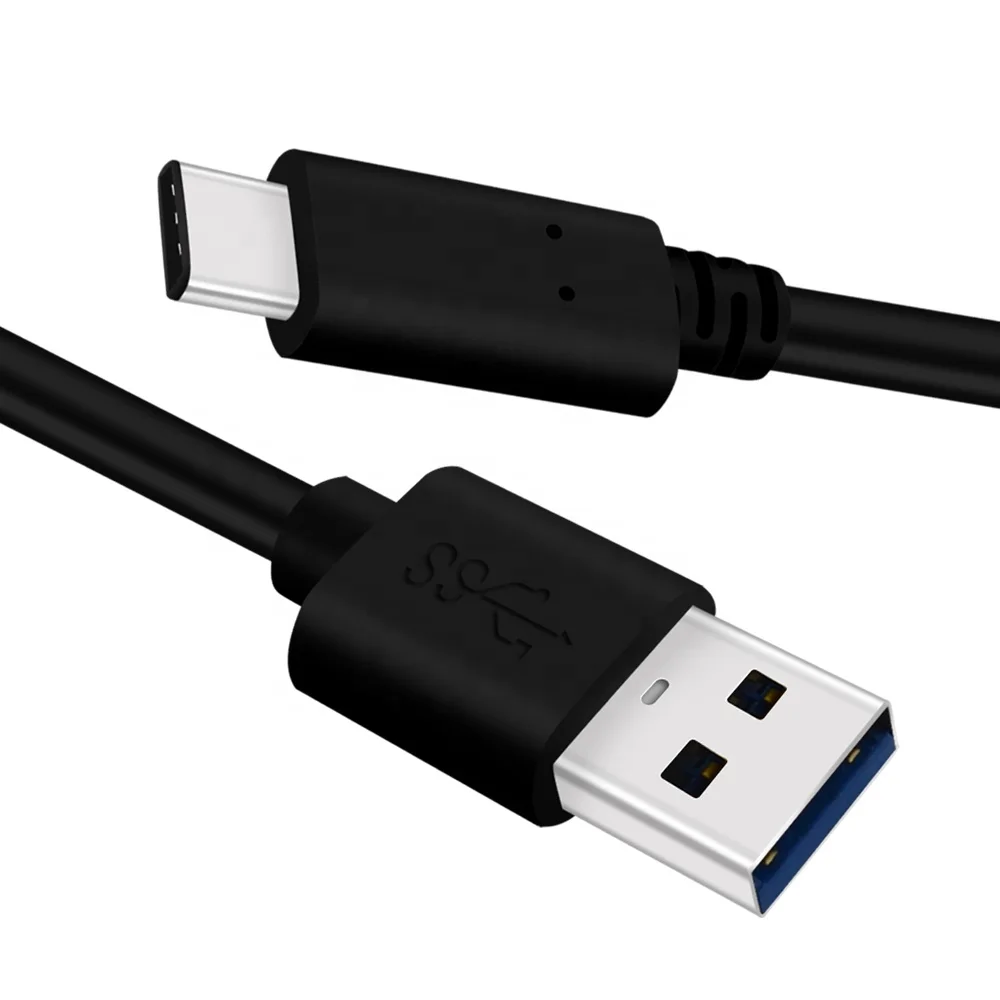 Economic PVC Plastic USB Cable Type-C to USB 3.2  Gen1 2M 1M High Performance 60W 5Gbps Data Cables with Shield