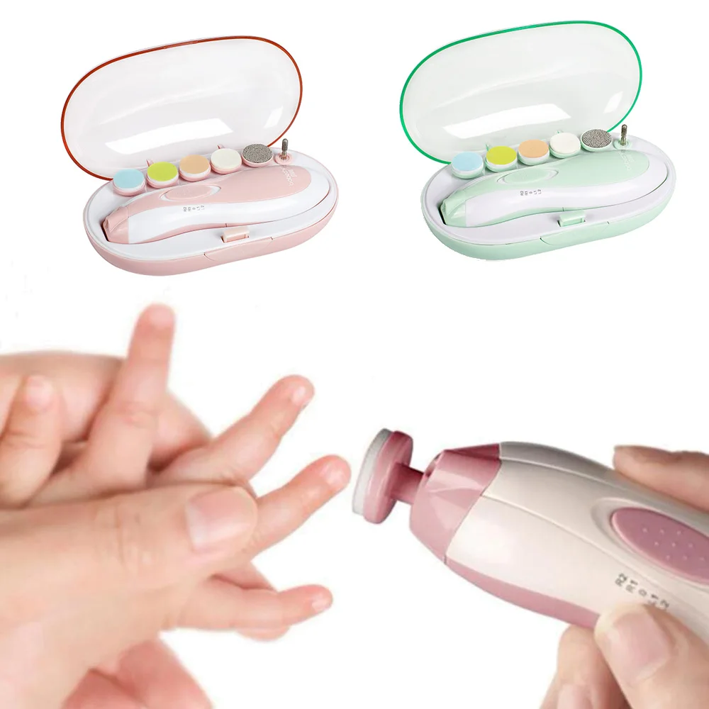 Oem Kids Toes Fingers Electric Nail Care Polisher Baby Trimmer Abs Plastic Electric Nail Cutter