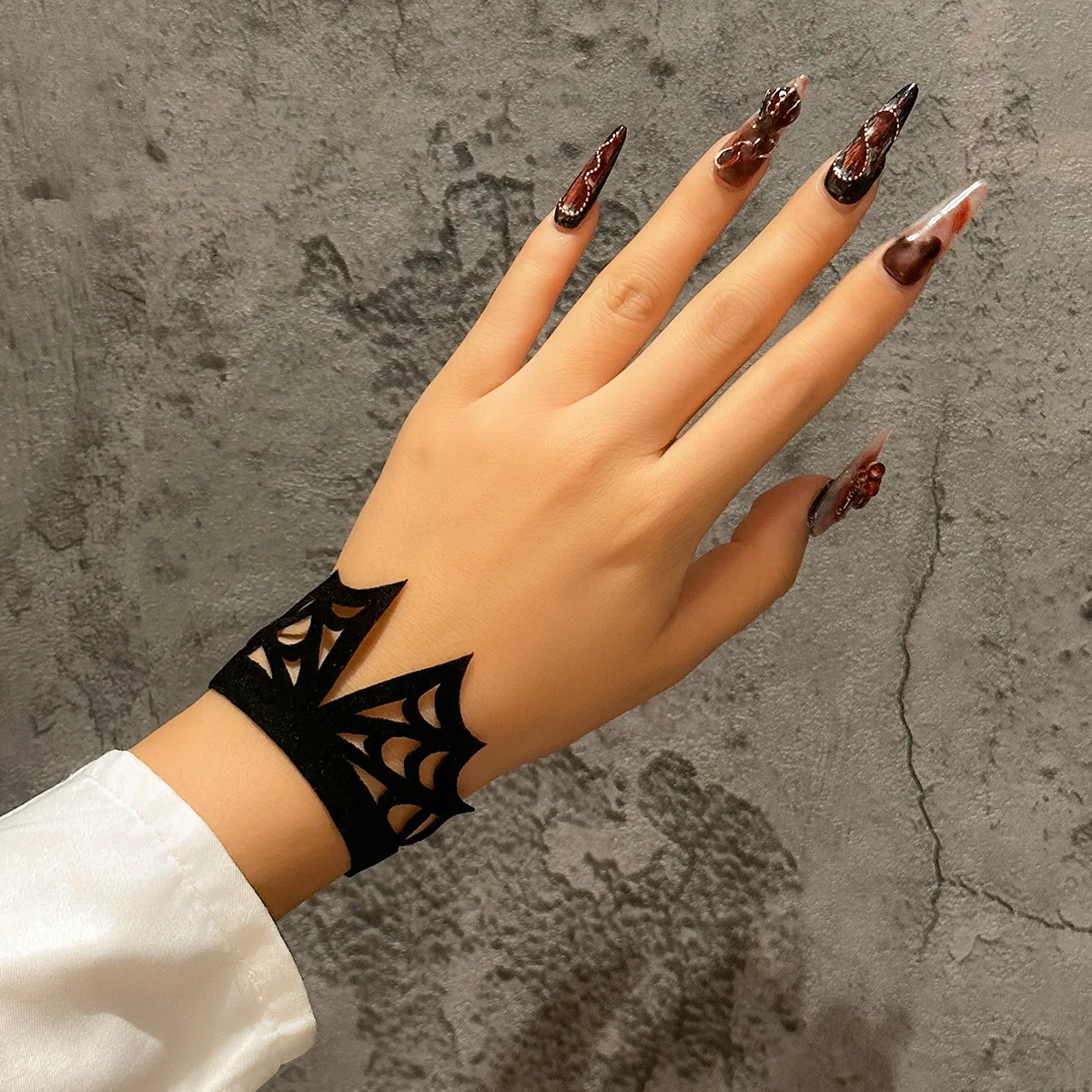 Hot sale  America Halloween Jewelry  Spider web style necklace bracelet Punk  Accessory  Goth choker for women