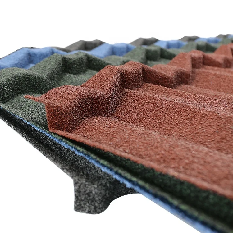 New Building Construction Materials Zinc Corrugated Aluminium Roofing Sheets Rhombus Color Stone Coated Metal Roof Tiles