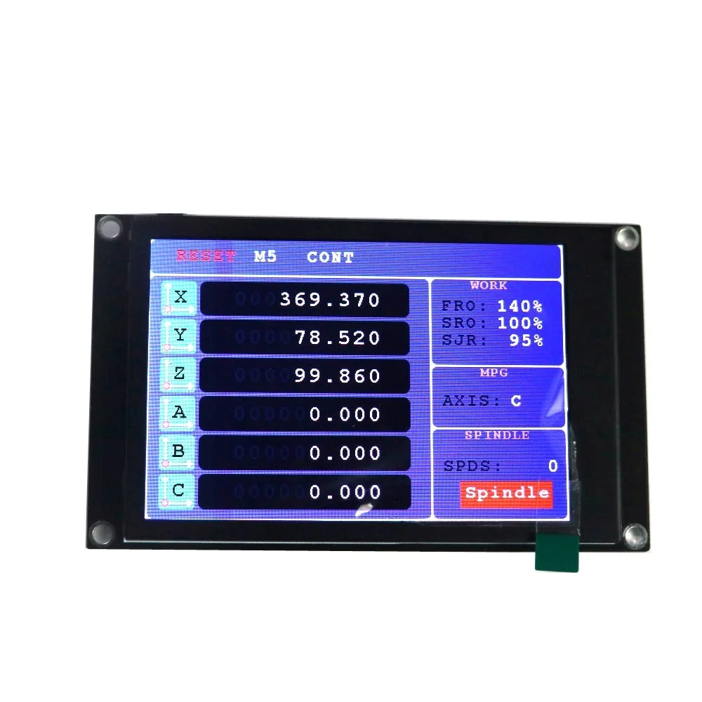 Nvum Upgrade CNC Mach3 Ethernet Motion Controller EC500 3/4/5/6 Axis Control Card With Screen For Milling Diy Engraving Machine