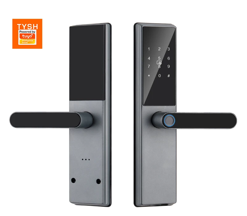 Tuya Wifi Lock the smart door Fingerprint Access Password Handle Security lock for Hotels