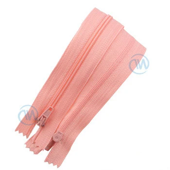 
New Nylon Coil Zipper 3# Handmade Light Pink Zipper Can Be Used For School Bag, Clothing Zipper 