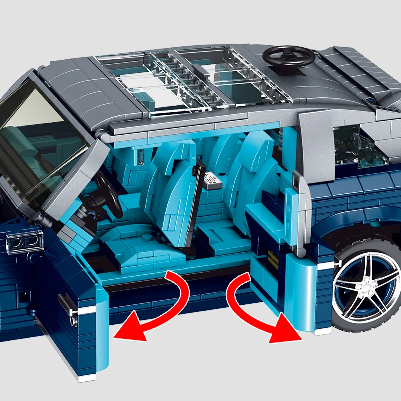 Mould King 10017 Vintage Car The Classic RR Creative Car Model Plastic Assembly Building Blocks For Boys Gifts