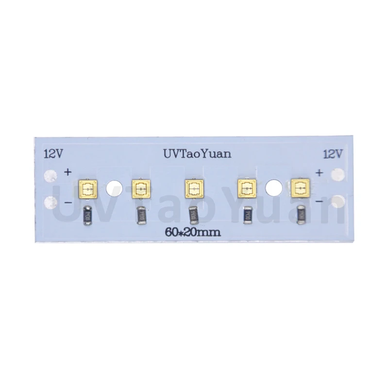 265-275nm глубокая UVC UVB световая полоса 60x20 мм @ 40 мВт светодиодный источник света для стерилизации