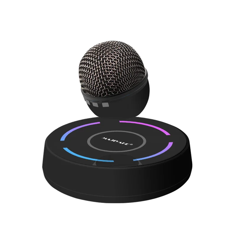 Shenzhen wintop best mic portable mini studio pc phone computer live desktop conference condenser Maglev wireless microphone