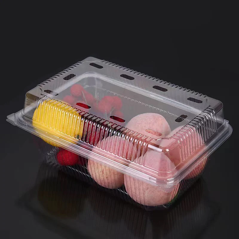 eggs Fruit Vegetable Strawberry Blueberry Packing Storage Picnic Transparent opaque Blister Plastic Hinged Clamshell Box