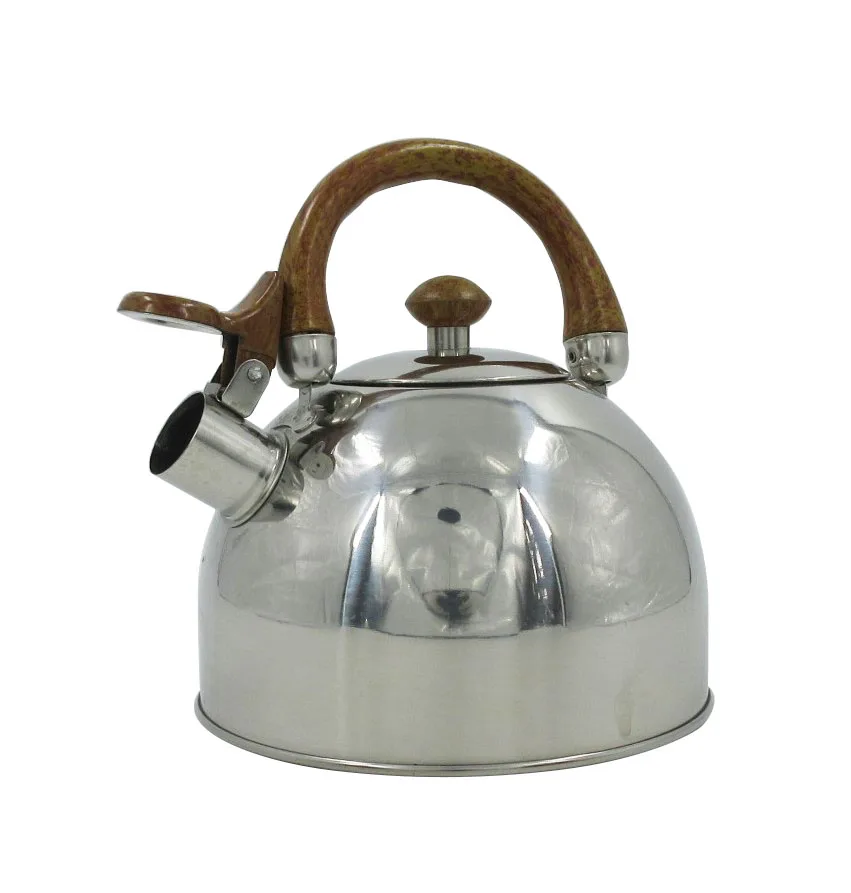 Factory Custom Household Modern 2.5L Stainless Whistling Water Steel Kettle With Handle