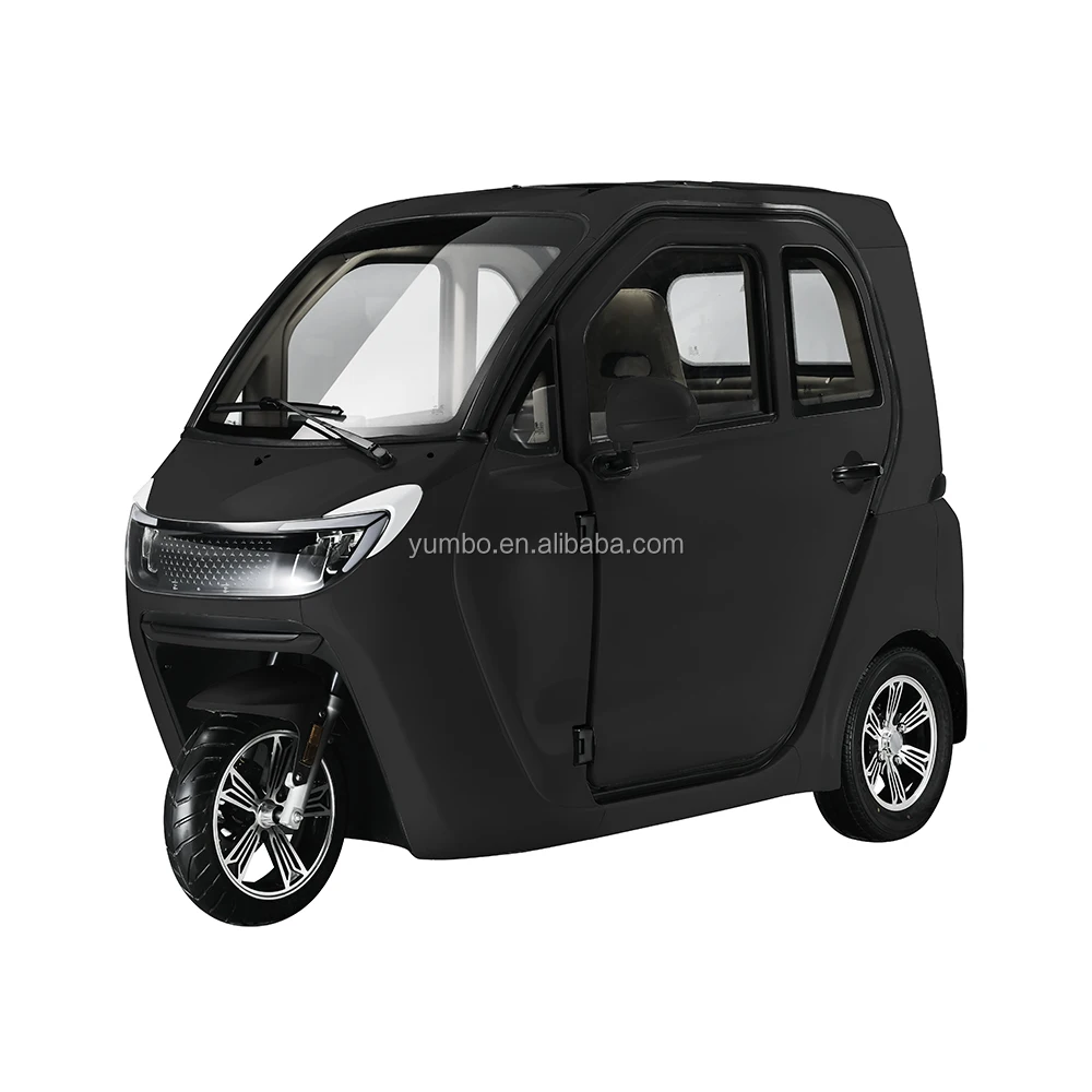 Professional senior adult use mini three-wheel electric car with eec full enclosed electric tricycle lead-acid battery operated