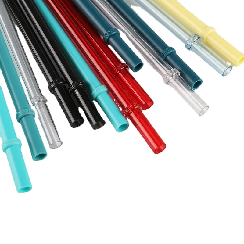 Трубочки для напитков без бисфенола А, многоразовые трубочки для напитков из твердого пластика с пробкой для бара и клуба