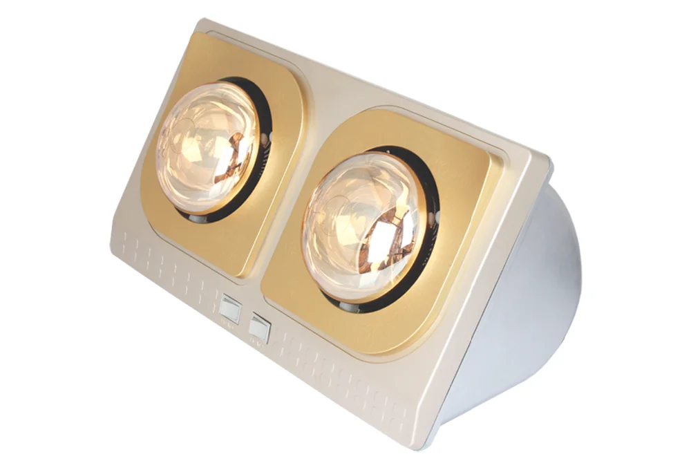 Portable wall mounted 3 lamps infrared bathroom heater for shower