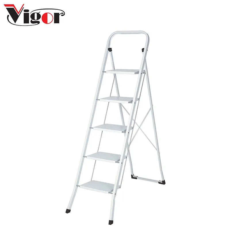 Low Price Steel Step Safety Foldable  5 Steps Ladder Household