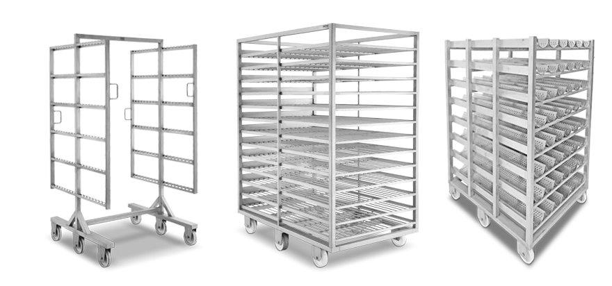 manufacture metal double row 30 layers stainless steel 304 baking tray rack shelf trolley cart for oven bakery shop