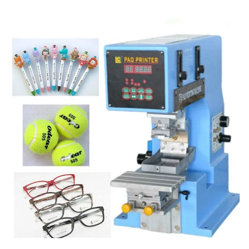 Mini Tabletop One Color China Plastic Bottle Cup Sunglass Arm Leg Logo Toys Pad Printer Machine PVC Ball