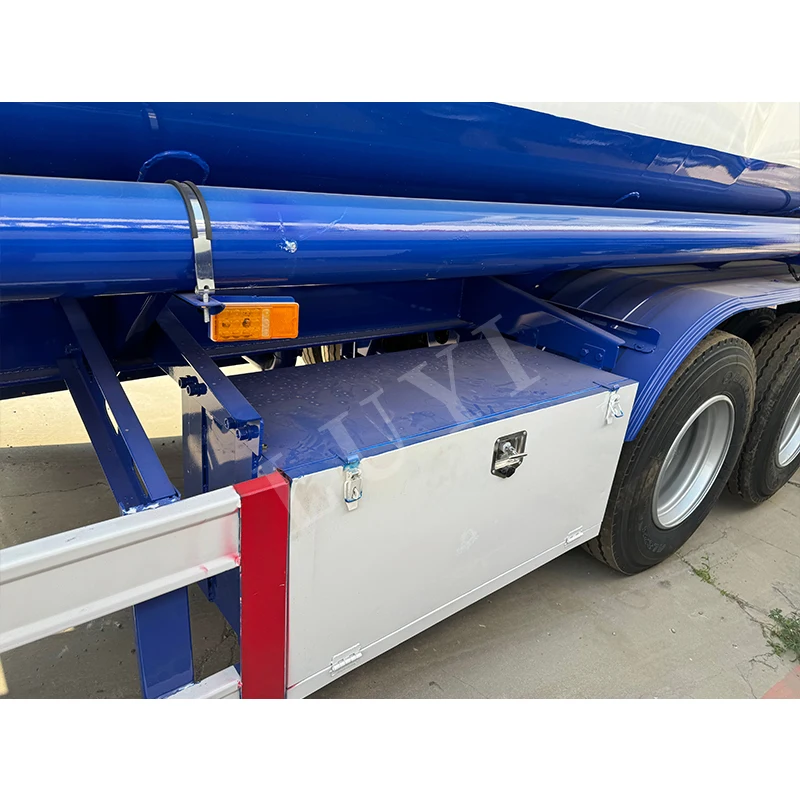 Low Price 3 Axles Stainless steel aluminum alloy carbon steel oil tank 5 cabin fuel transport semi-trailer