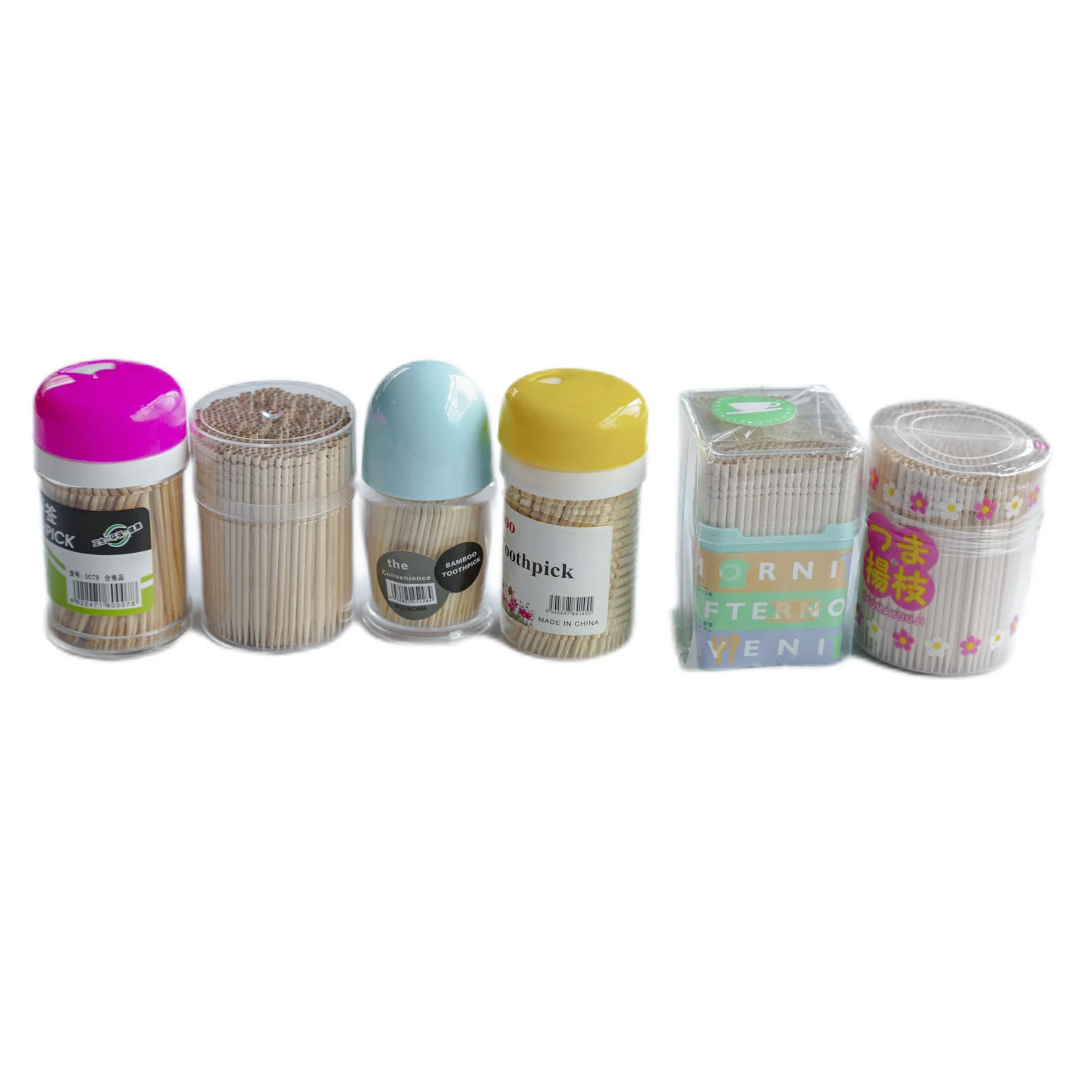 High Quality Natural Custom Disposable Double Point Bamboo Toothpicks