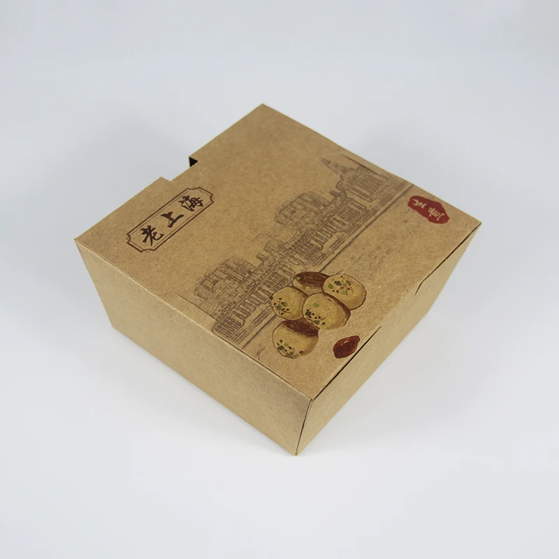 Disposable bamboo pulp paper kraft paper food container