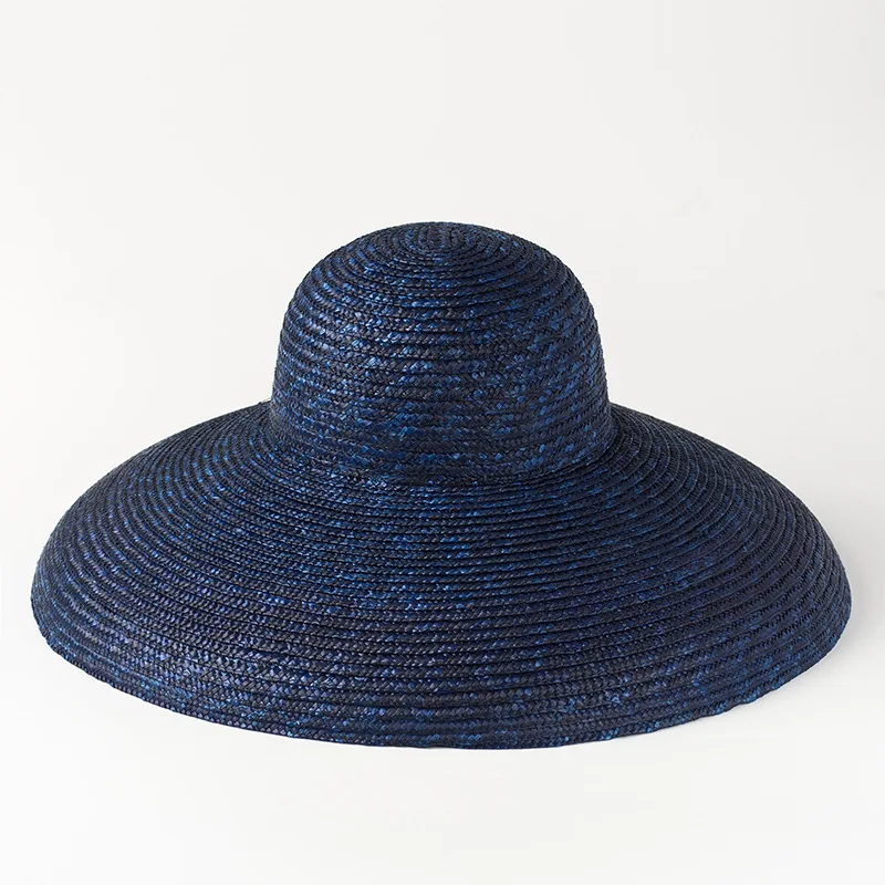 Foldable Wide Brim straw hats summer Women boater Hat UV Protect Travel for Lady Female