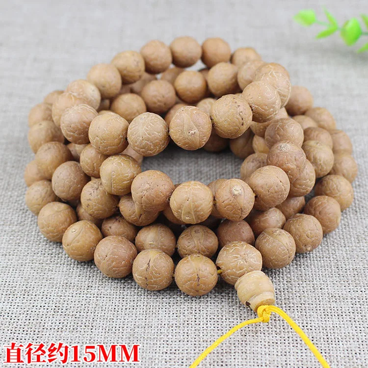 PBB1035 Hotsale Nepal Natural Phoenix Eye Bodhi Seed Mala Necklace,108PCS Rudraksha Beaded Necklace Jewelry