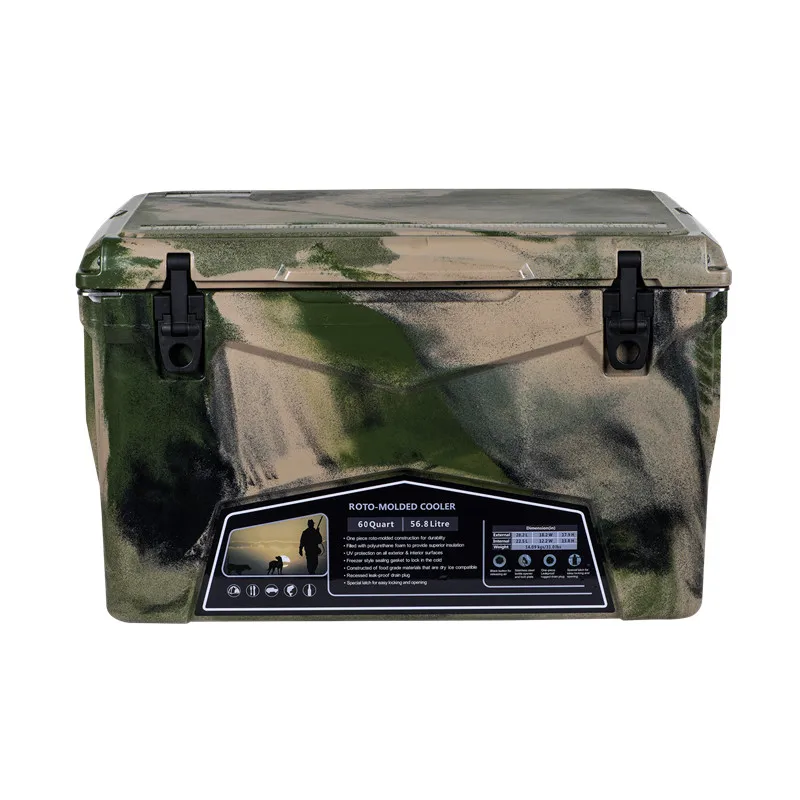 2022  outdoor ice chest cooler box Camping and fishing water rotomolded  cooler box