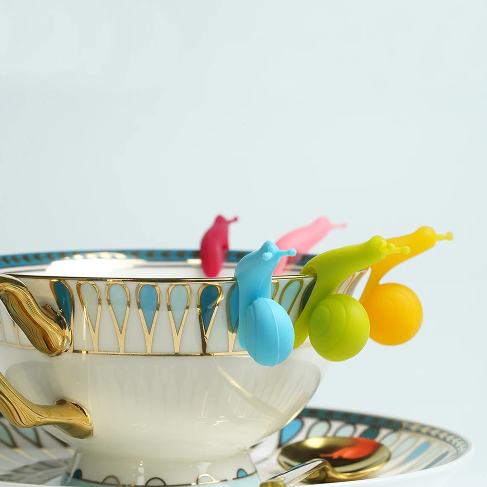 Fulian Factory direct sales silicone snail tea bag holder